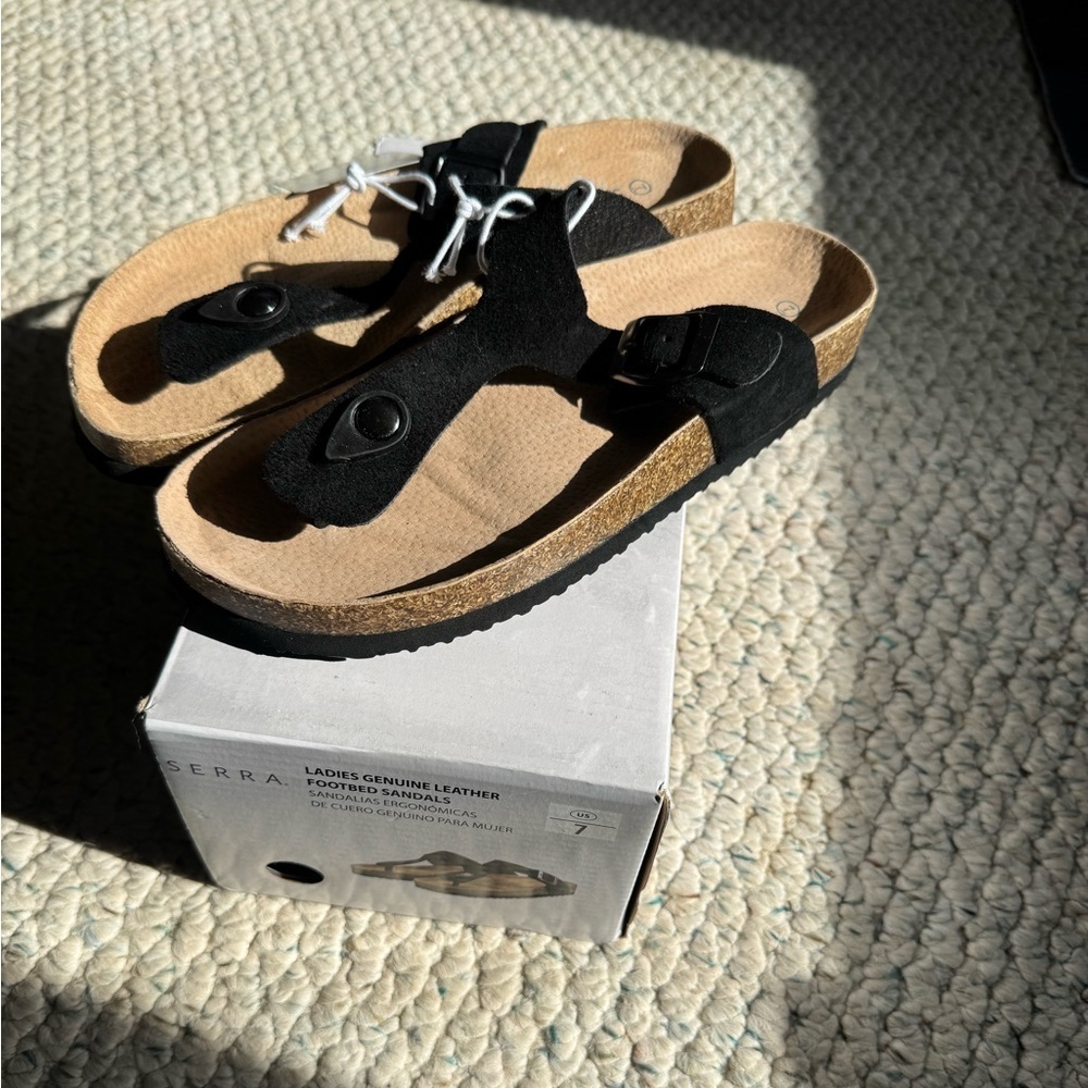 Leather Soft Footbed Sandals